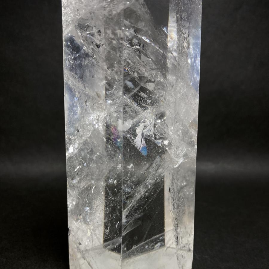 レインボー入り 水晶六角柱 水晶ポイント 846g |  | 16