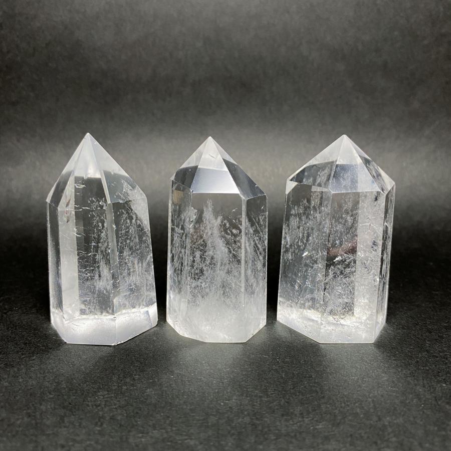 水晶六角柱 水晶ポイント 特価3本セット : 陽和堂 - 通販 - Yahoo 