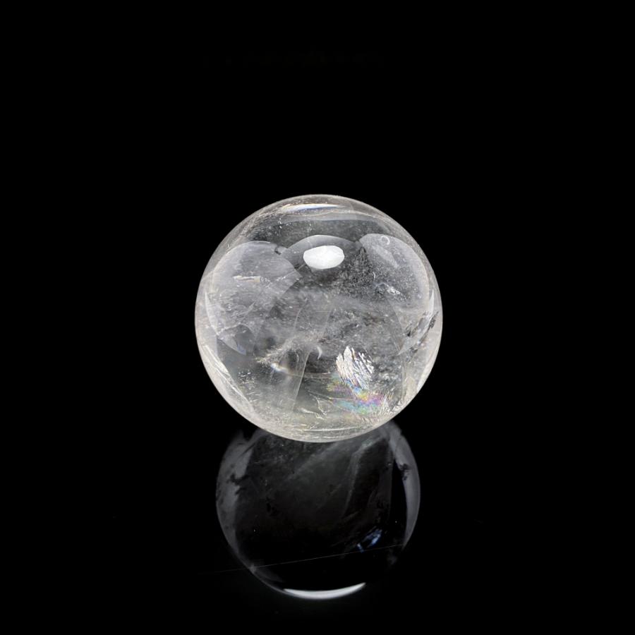 レインボー入り 天然水晶丸玉 41mm 台座付き : 陽和堂 - 通販 - Yahoo