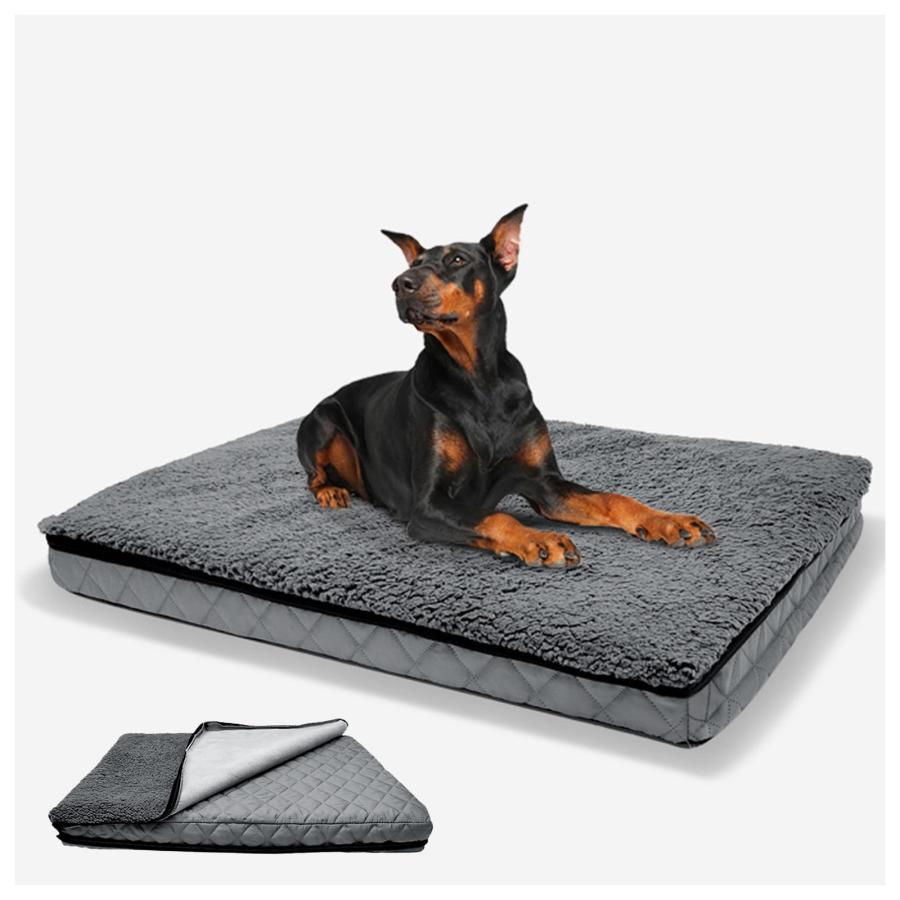 噛んでも破れない犬用ベッド、犬 ベッド 洗える 通気性いい、あったか、防水、耐噛 破れない 丈夫 特大犬用ベッド、取り外せるカバー 滑り止め 中型犬 大型犬 の商品画像