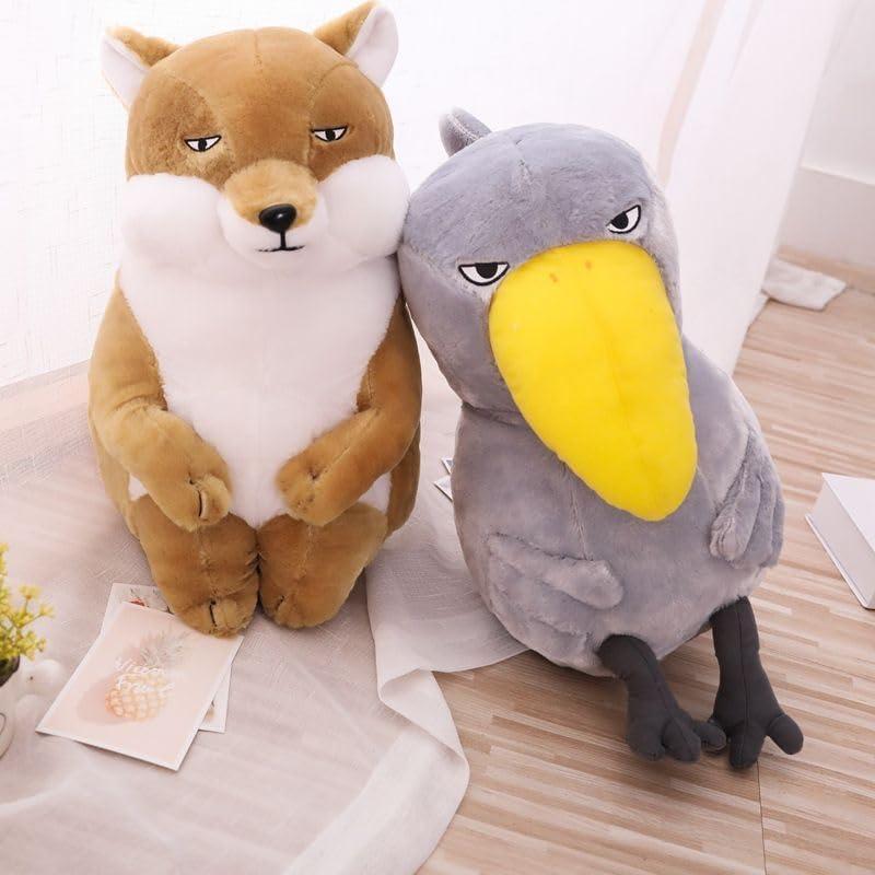 ♡ハシビ口コウ♡ ぬいぐるみ ハシビロコウ キツネ グッズ 動物 置物 雑貨 縫い包み 鳥