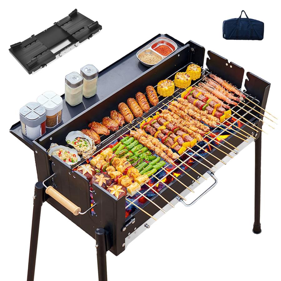 バーベキューコンロ bbq コンロ 折りたたみ 焚き火台 大型 8人用 火力