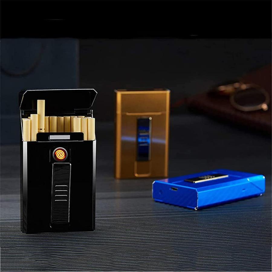 レトロ　希少　ライター置物　シガレットケース置物 Amazon.co.jp: ライター付きミニシガレットケース、シガレット