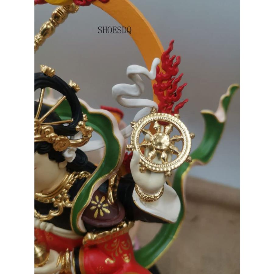 仏像 諸天神 ブロンズ像 【荼吉尼天騎狐像】高さ26cm 彩色 銅像 仏像 諸天神 ブロンズ像 【荼吉尼天騎狐像】高さ26cm 彩色 銅像