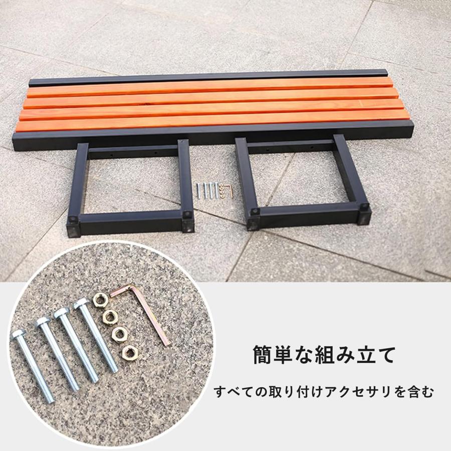 ガーデンベンチ 縁台 木製ベンチ 屋外ベンチ 耐荷重約400kg 幅120/150