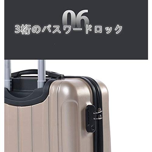 スーツケース 小型 超軽量 キャリーケース TSAロック 静音 ビジネス