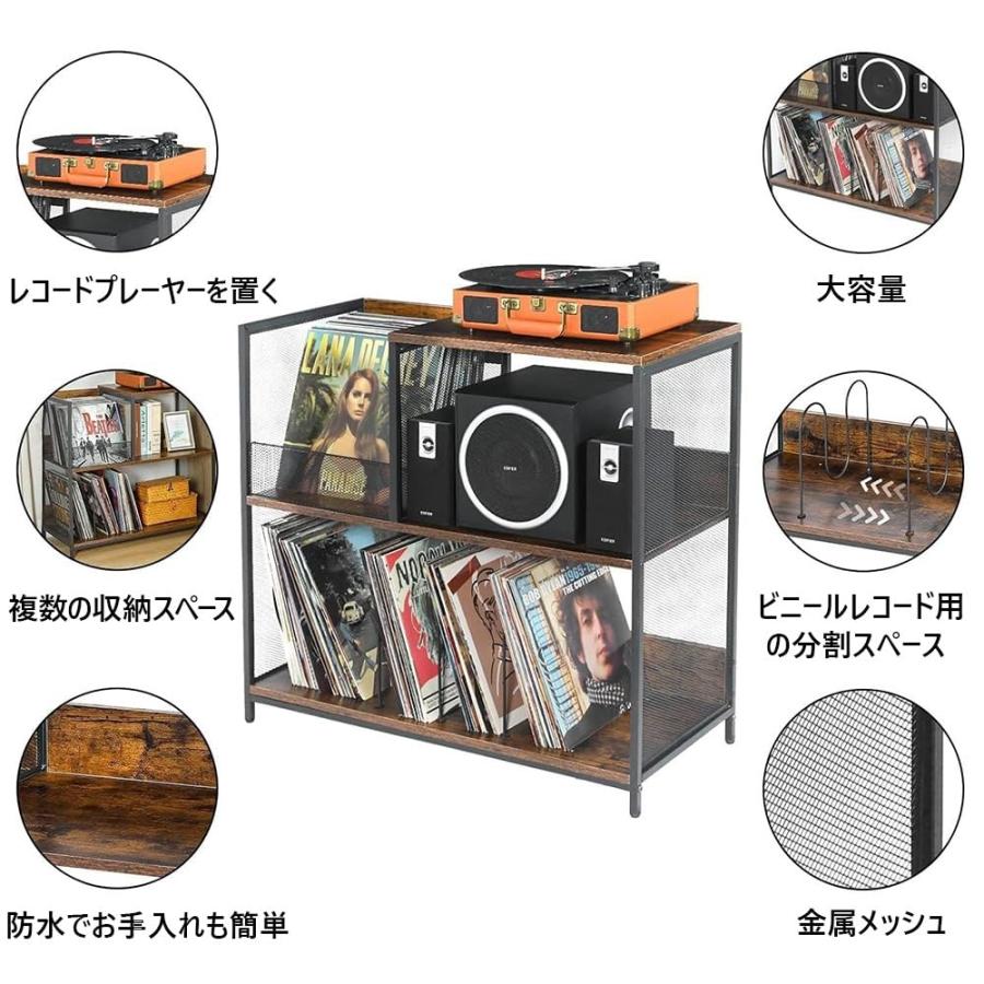レコードプレーヤースタンド レコードラック レコードプレーヤー