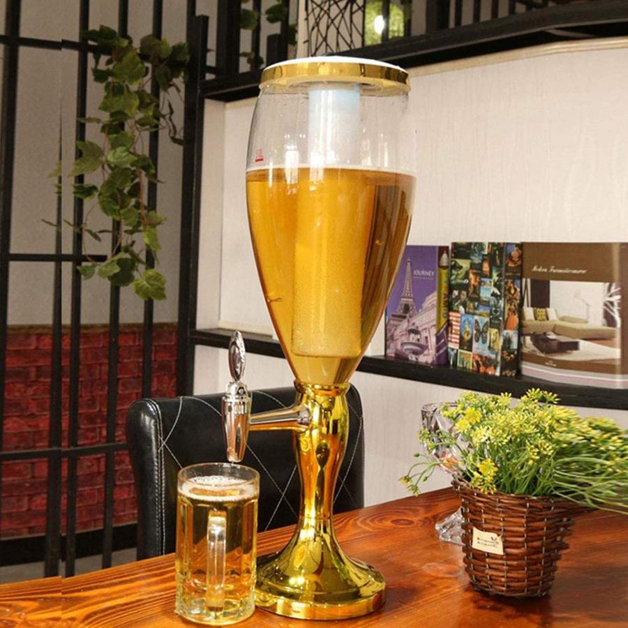 3Lビールタワーディスペンサー、卓上ビールタワー、LEDライトと 3Lビールタワーディスペンサー、卓上ビールタワー、LEDライトと