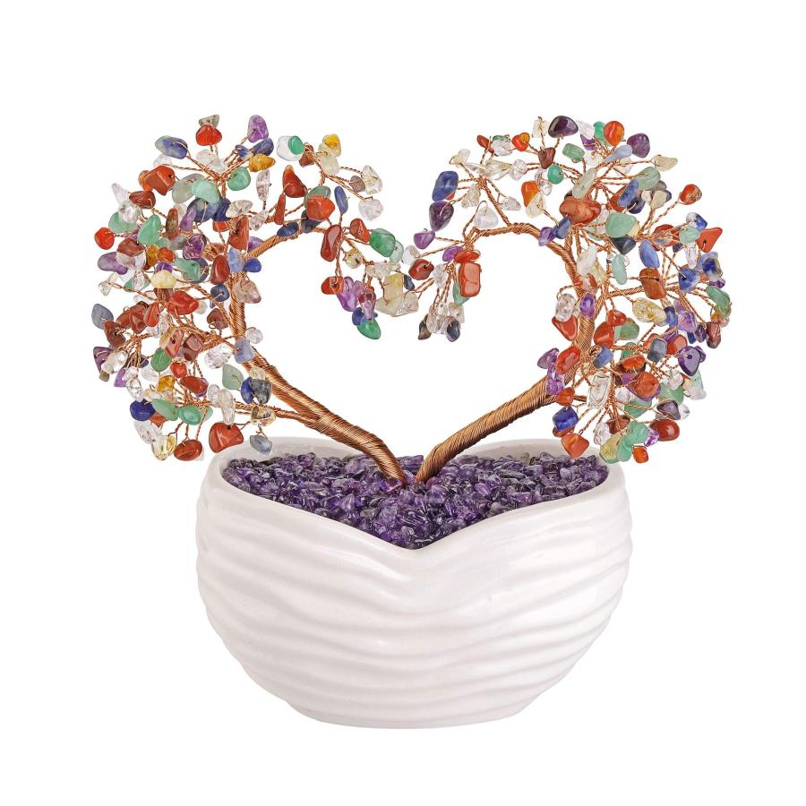 【天然石・舟型瓢箪水鉢・ハート模様】 天然石・舟型瓢箪水鉢・ハート模様】