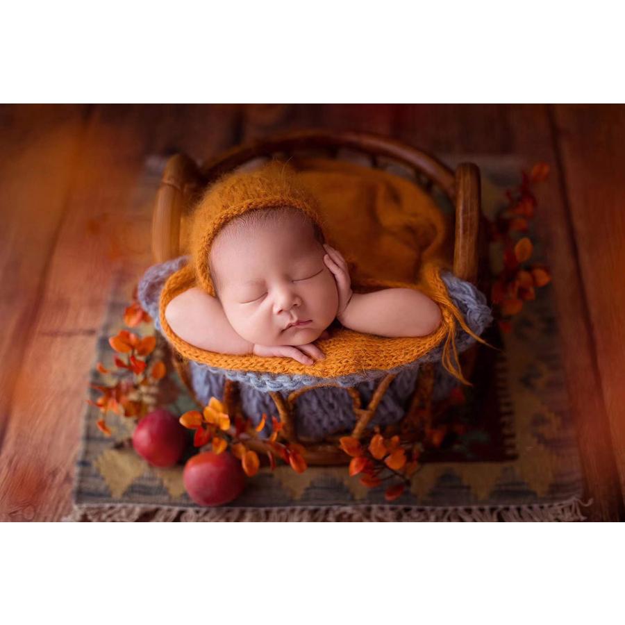ニューボーンフォト 新生児 撮影 道具 写真 ポーズアイテム 籐編みの