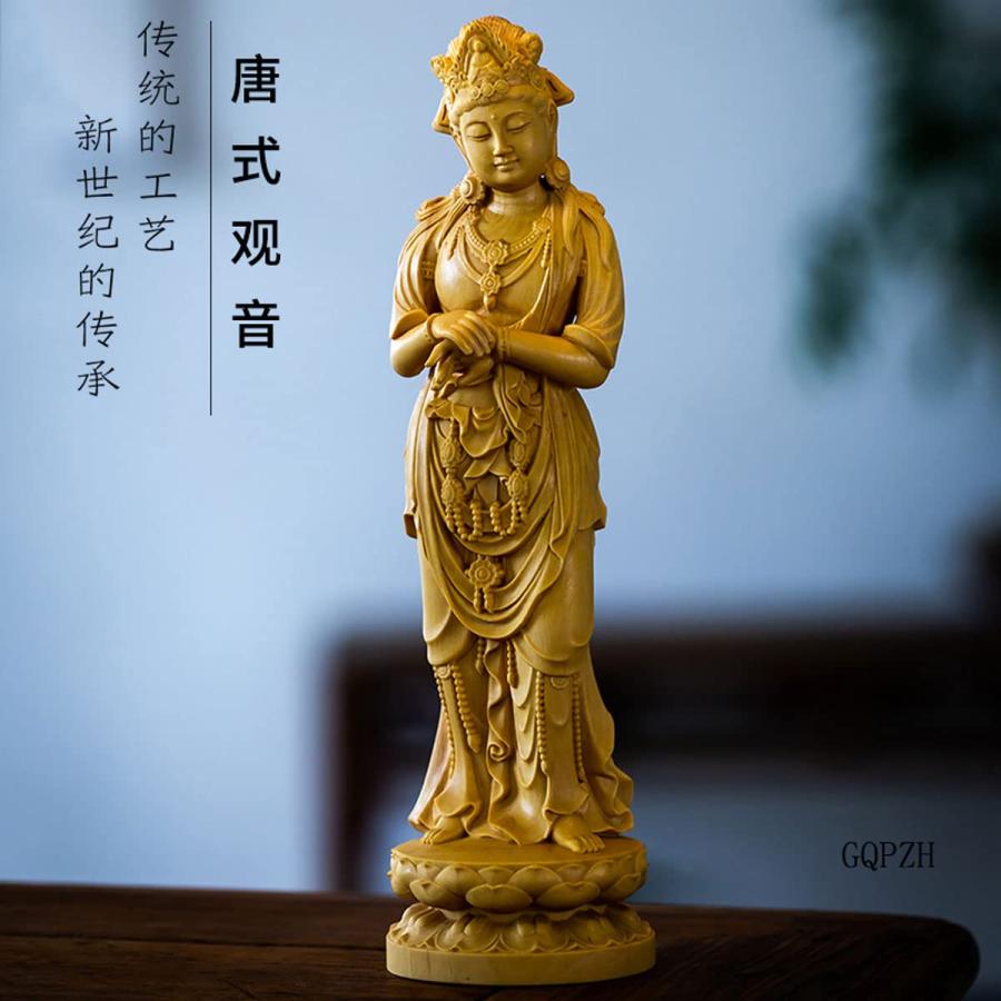 激安❗送料無料❗木彫り聖観世音菩薩/仏像/守本尊/魔除/仏教 激安❗送料無料❗木彫り聖観世音菩薩/仏像/守本尊/魔除/仏教