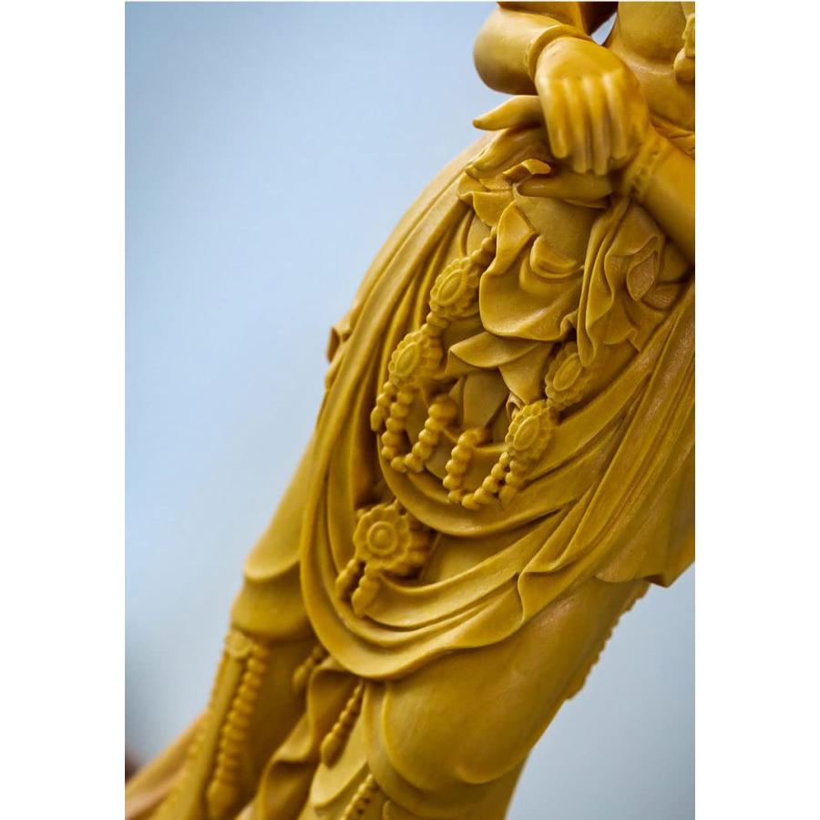 【修縁堂】守り本尊 仏像 観音菩薩立像 観世音 木彫り 仏師で仕上げ品 22cm 修縁堂】守り本尊 仏像 観音菩薩立像 観世音 木彫り 仏師で