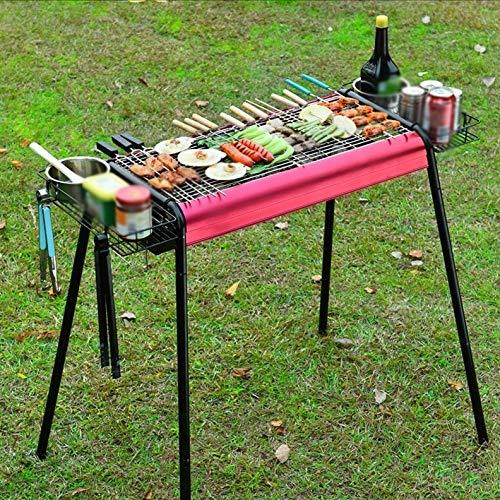 ポータブルBBQグリル チャコールラック アウトドア ピクニック