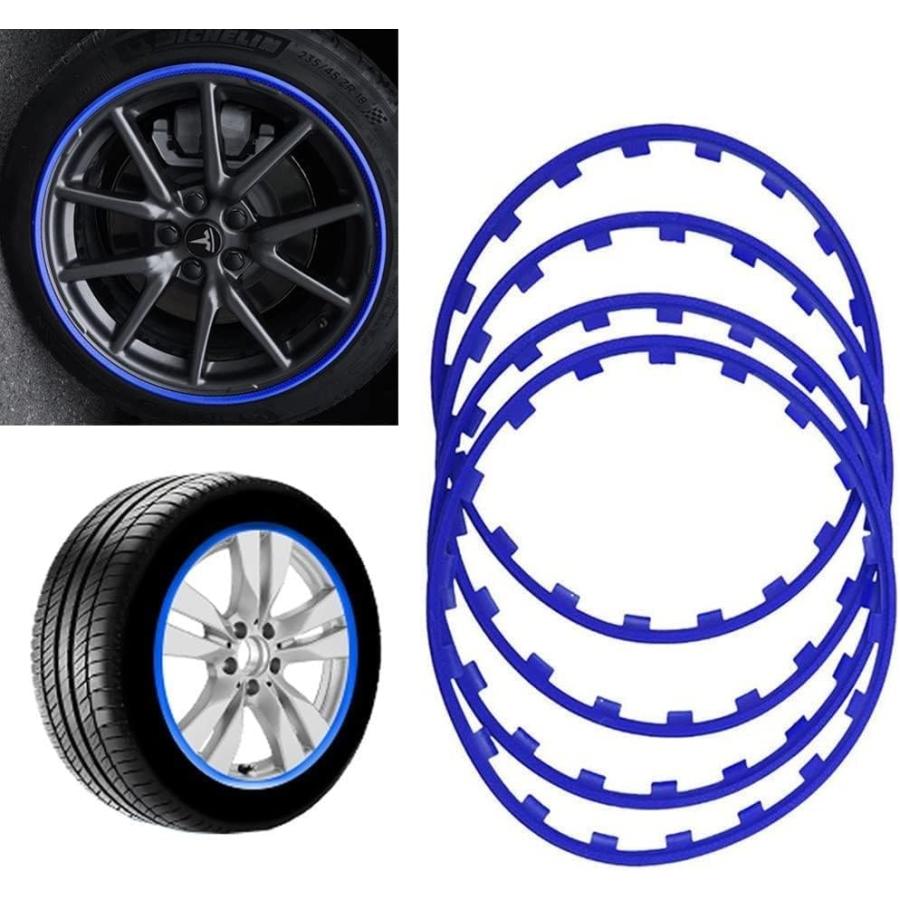ホイールリムガード リムガード ホイール プロテクター 合金ホイールプロテクター - 車両のリム保護 ホイールリムを傷や擦り傷からガード 取り ...