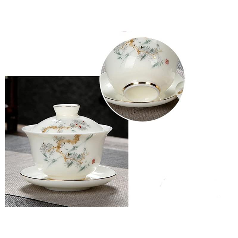 中国　青磁碗 GW12 青花磁蓋椀「山水」 | 中国茶専門店GUDDI