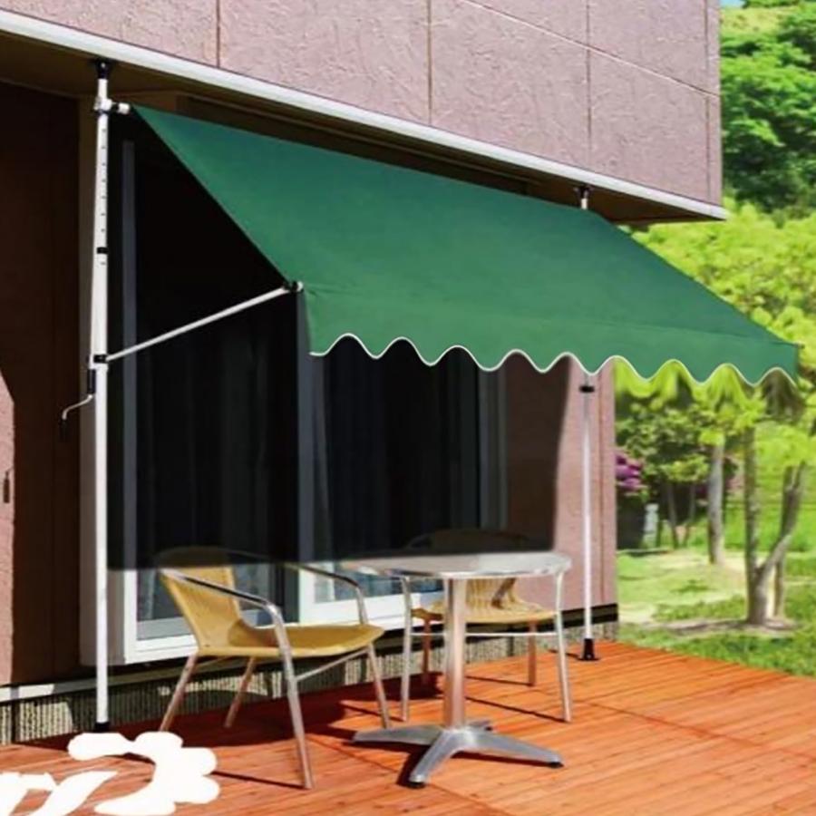 オーニングテント 日除け シェード 日よけ 巻き取り式 屋外