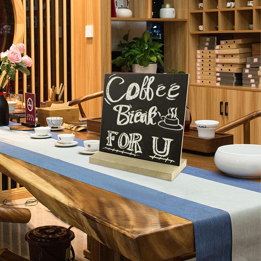メニューボード ミニ黒板 卓上 伝言板 木製 メニュースタンド お店看板