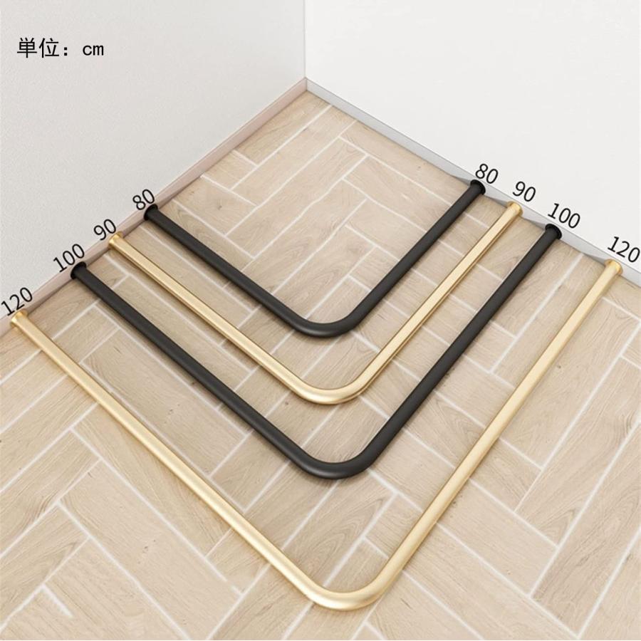 試着室 フィッティングルームカーテンレール簡易更衣室 L字型