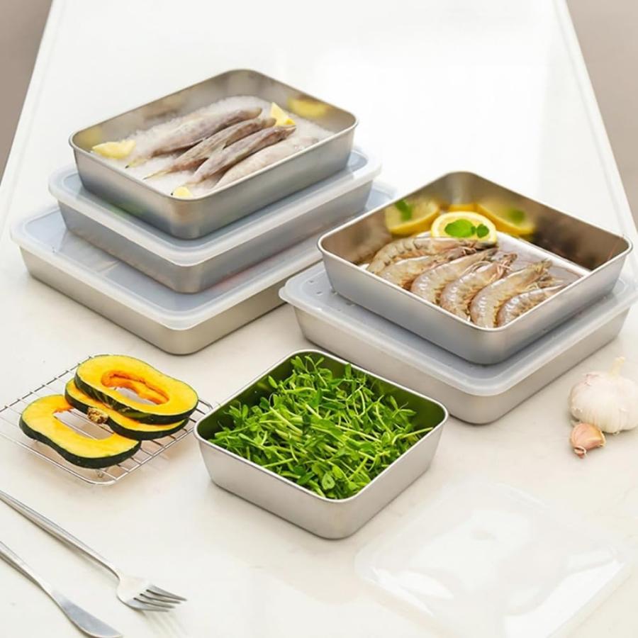バット 料理 ステンレス 保存容器 角バット 調理バット セット フタ