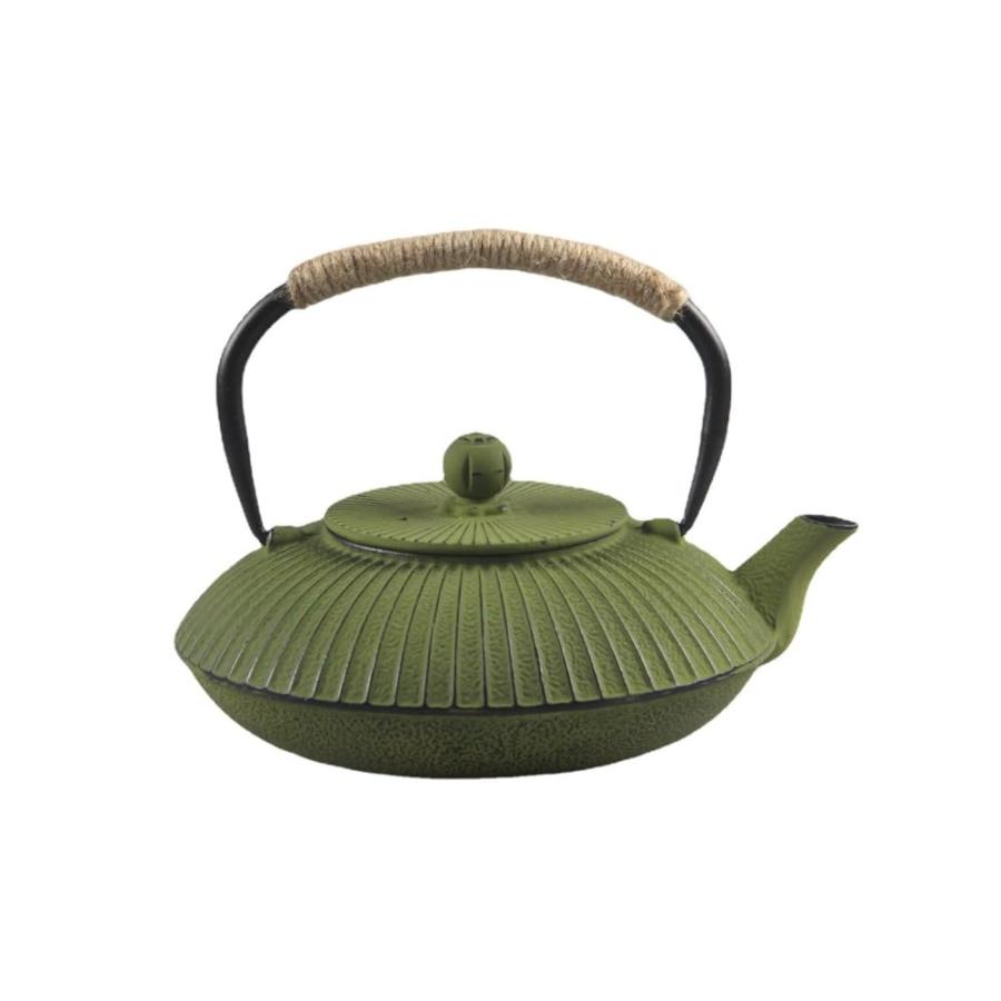 鉄瓶 急須 鉄製 フラットポット 茶道道具 鉄分補給 鉄やかん IH対応 直