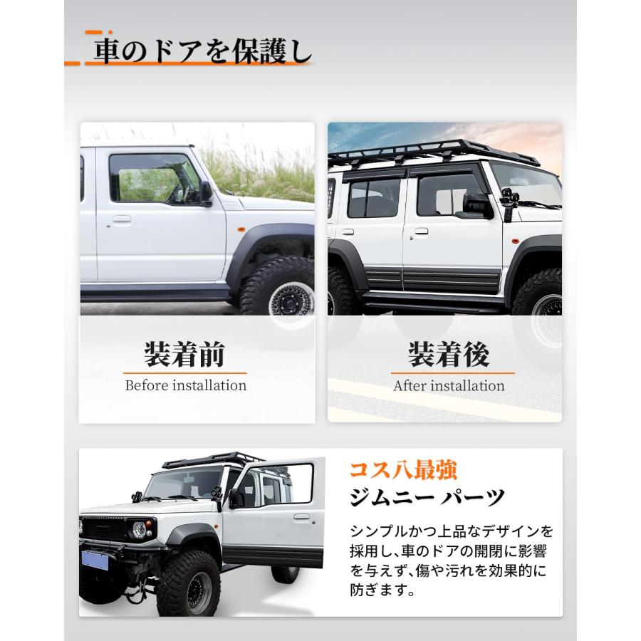 H*※様 ジムニー ノマド JC74 カウリングサイドパネル WB3 新車外し ジムニーノマド JC74 5ドア 専用 サイドドアパネル 4枚セット ABS製