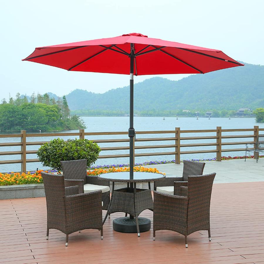 ガーデンパラソルパラソル 速乾撥水屋外パティオビーチサンシェイドクランクハンドル付き3m傾斜パラソル48mmのポール直径ビーチパラソルガーデニング 庭テラスア ガーデンパラソルパラソル 速乾撥水屋外パティオビーチサンシェイド