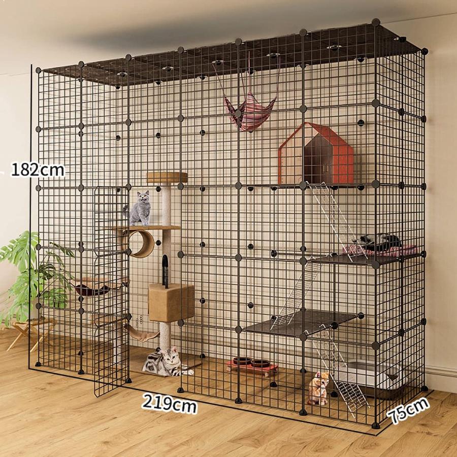 【中古/土日価格】ペットケージ（フェレット モルモット ラット） 猫用ケージ フェレット 屋内 ベビーサークル、猫犬小屋 金属ワイヤー