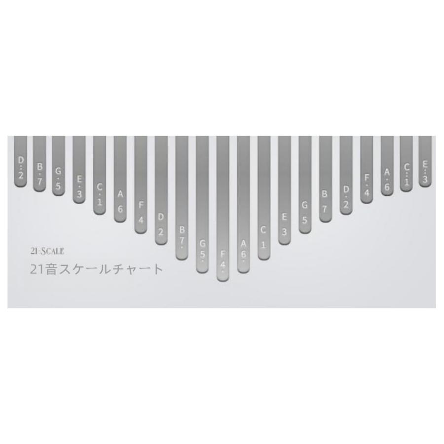 親指ピアノ カリンバ スミヤカ ワントーン 21音 楽譜付き ケース付き