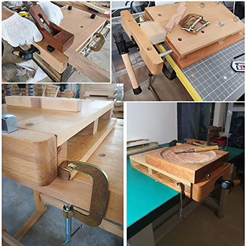 木工 バイス 万力 調整可 クランプ式 台上型 木工作業 家庭用 業務用
