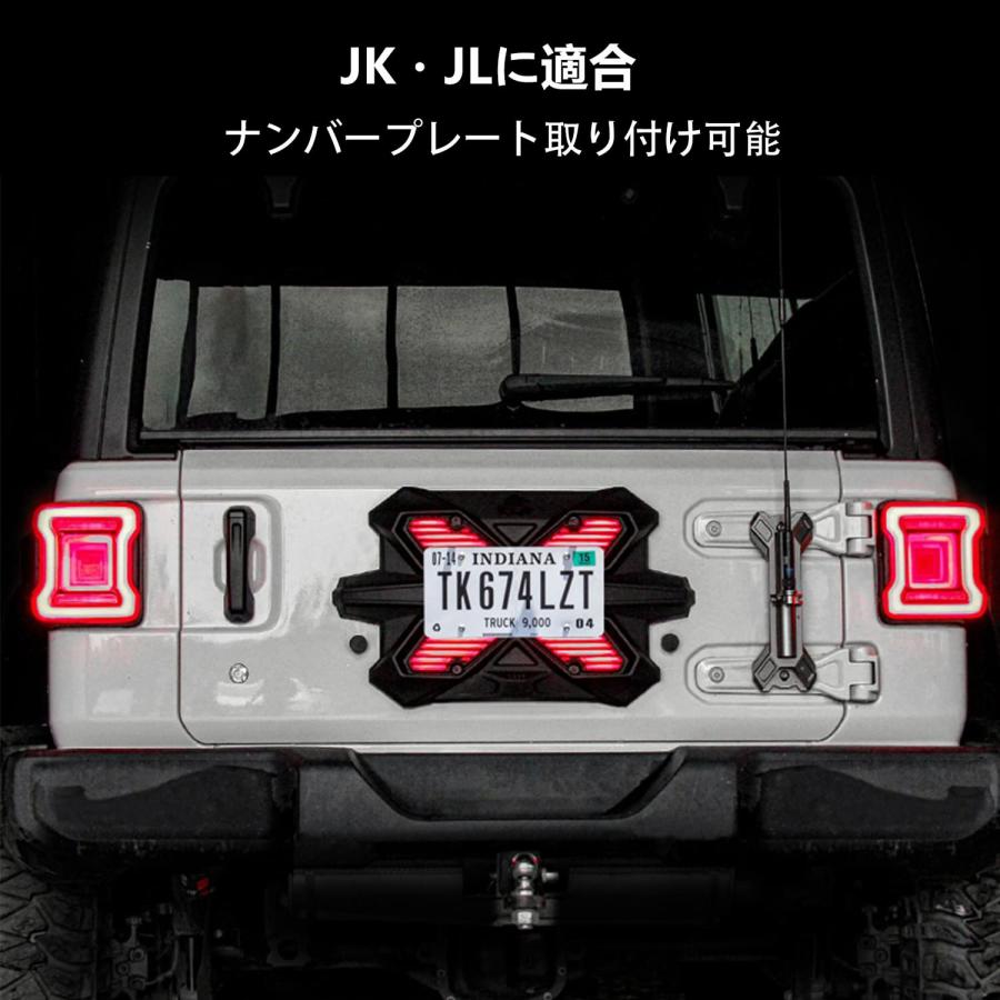 ラングラー テールゲートカバー JL JK ジープ ベントプレートカバー