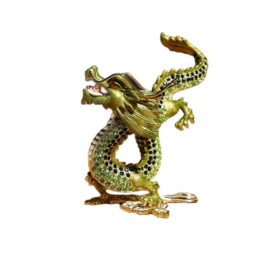 龍の置物ゴールド クリスタル スピリチュアル 風水 昇運金龍 龍