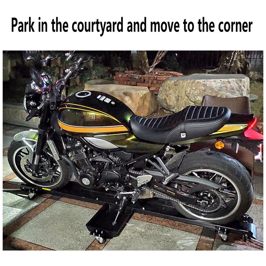 バイクリフトラック、オートバイドリーセンタースタンド、移動が簡単な