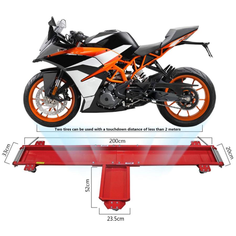 バイクムーバー&lt;バイクリフター&gt; 大型バイク楽々車庫入れ用移動ツール バイクイージーリフト