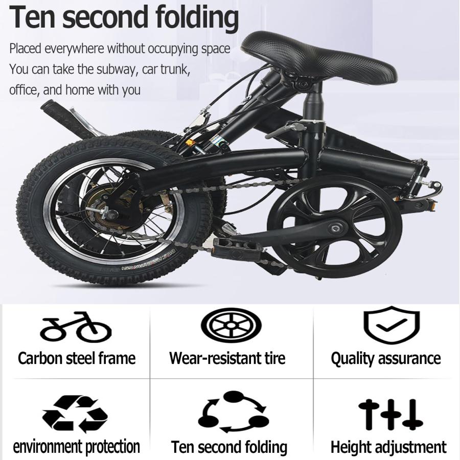 折りたたみ自転車、軽量折りたたみ都市通勤者向け炭素鋼自転車