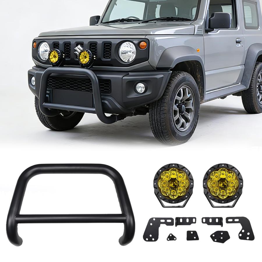 スズキ ジムニー バンパーガード 新型スズキジムニー フロントバンパーガード JB64 ジムニーシエラJB74