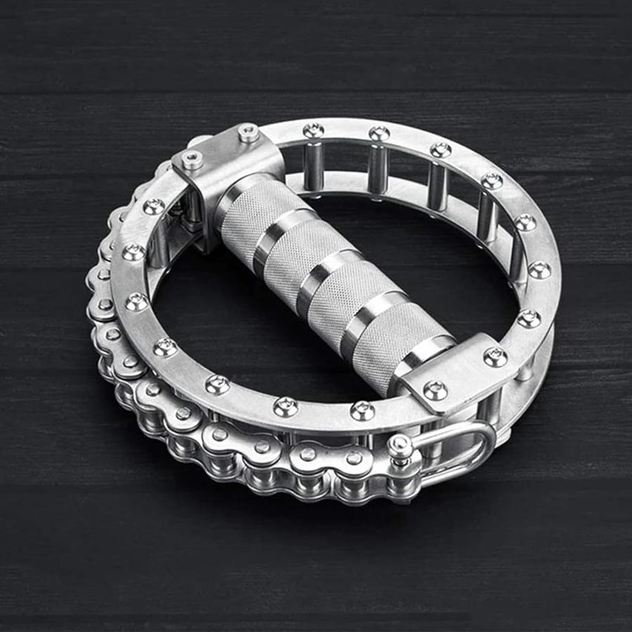 腕の筋肉ビルダー、手首の前腕トレーナーハンドル、回転チェーン形状の滑り止めローレットハンドル、自宅旅行ジム用、さまざまなプーリーマシンに接続 腕の筋肉ビルダー、手首の前腕トレーナーハンドル、回転チェーン形状の