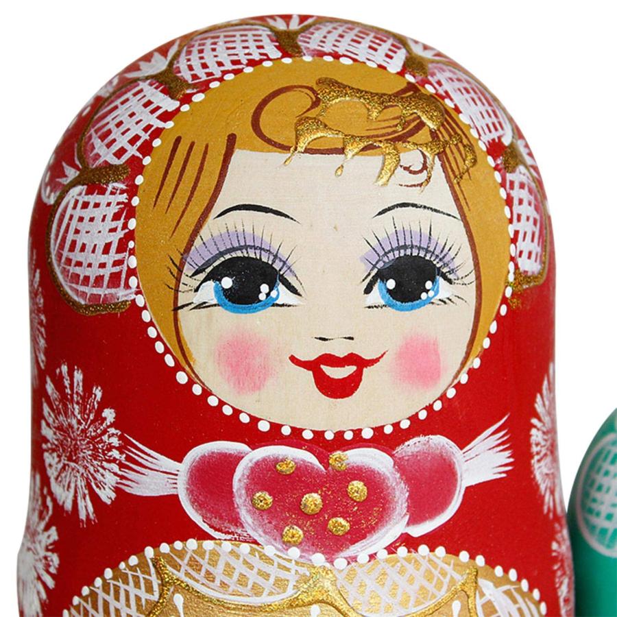 10個 愛らしい 女の子 木製 ロシアの入れ子人形 マトリョーシカ 10個 愛らしい 女の子 木製 ロシアの入れ子人形 マトリョーシカ
