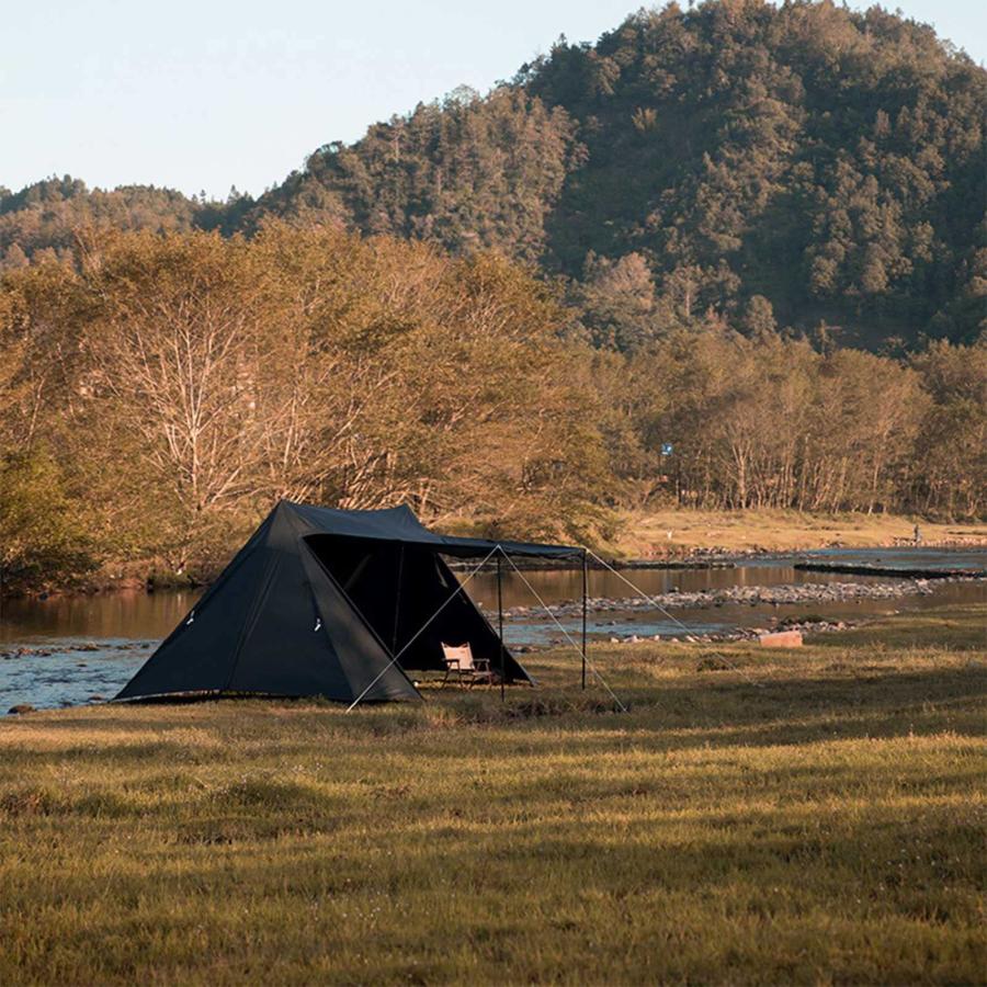 パップテント軍幕スカート付き サイドウォール付き 5-8人用 軍幕テント