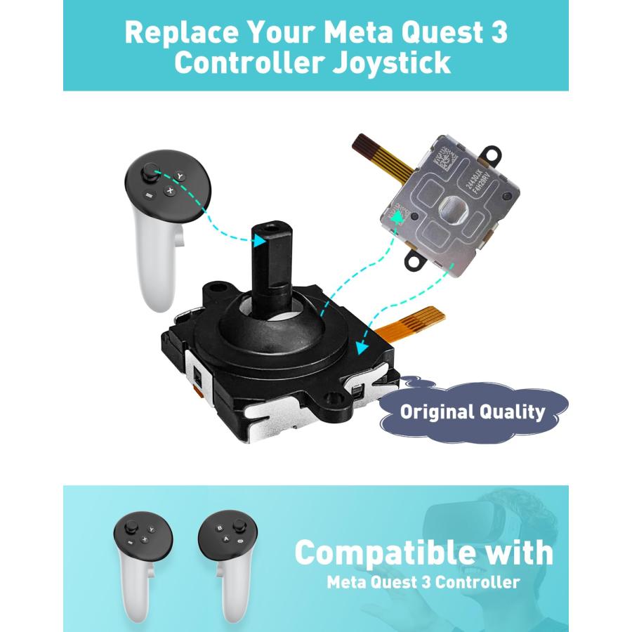 ジョイスティック交換キット Meta Quest 3コントローラー用 (10