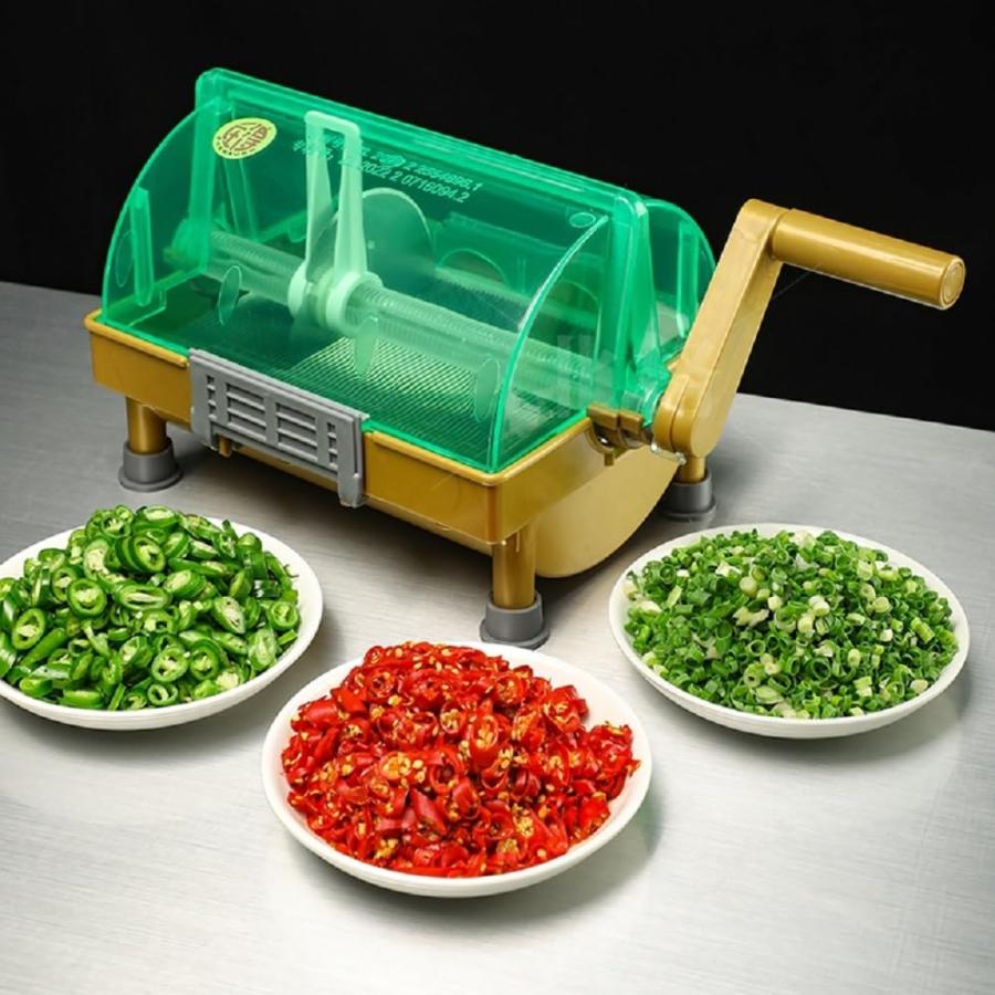 手動ネギカッター 業務用ネギ小口切り器 野菜チョッパー 大量処理 ネギ