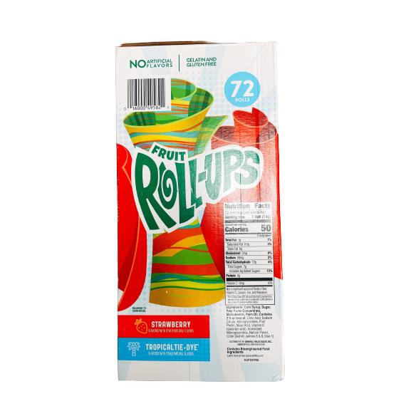 Fruit RollUps Variety Pack フルーツ ロールアップ フルーツフレーバー スナック バラエティパック 72ロール入り