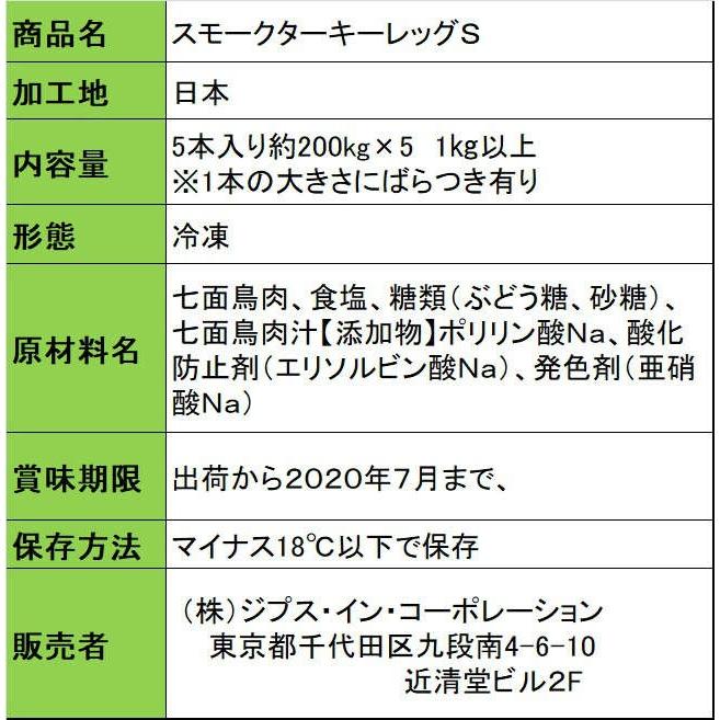 送料別 スモークターキーレッグｓサイズ 約0g 5本 Turkyleg S 1 代々木フードマート 通販 Yahoo ショッピング