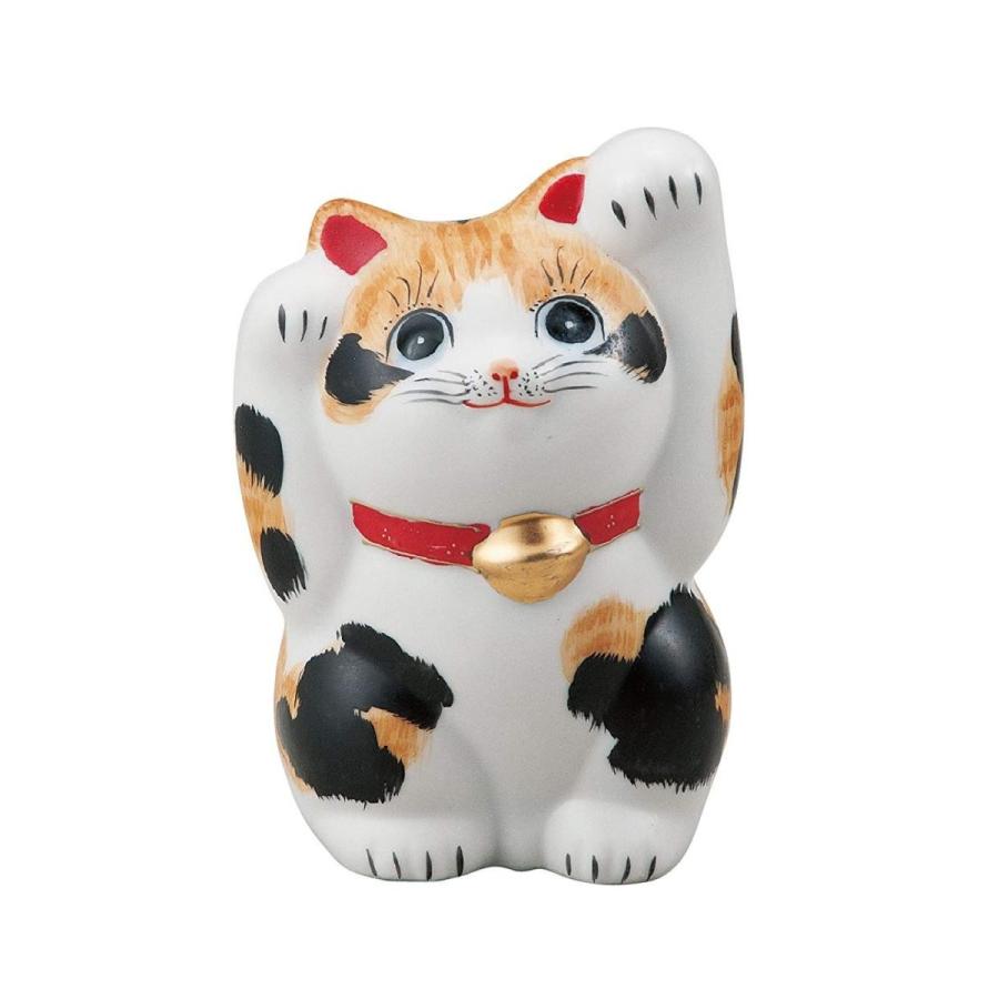 売り切れ必至 マルヨネ 九谷焼 縁起物 4号両手上げ招き猫 毛長三毛 K4 1693 値引 Kwsrbd Com