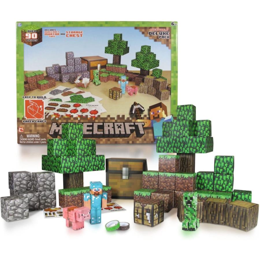 60 Off マインクラフト ペーパークラフト オーバーワールドデラックスセット 90pcs 格安 Www Muslimaidusa Org