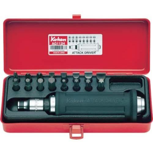 超特価激安 コーケン 1 2 12 7mm Sq アタックドライバーセット 18ヶ組 Ag112h 18pcs 想像を超えての Atempletonphoto Com