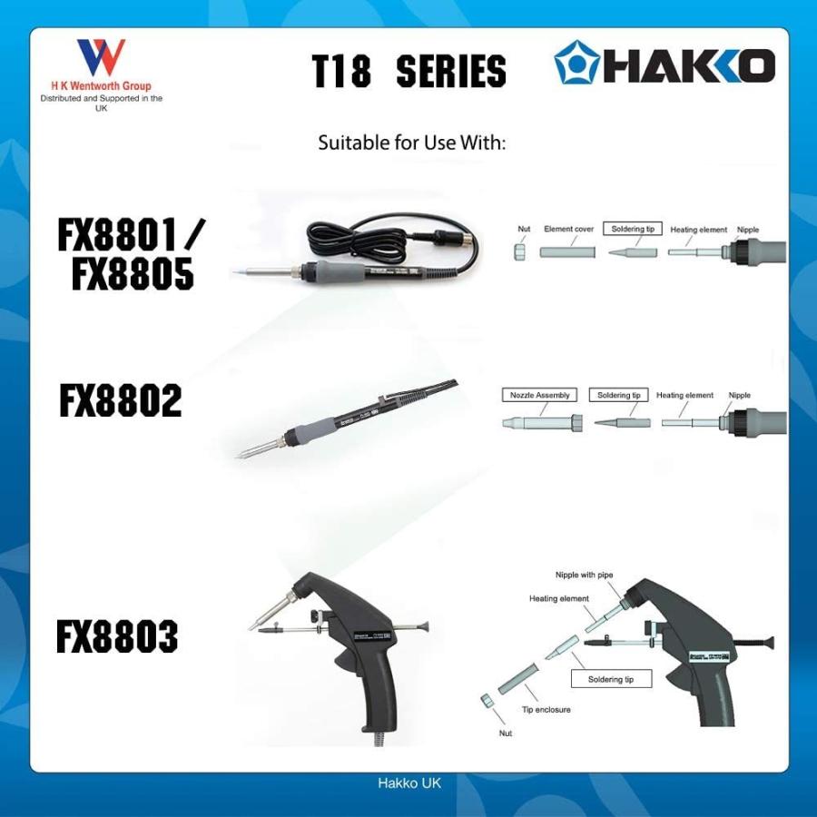 高い品質 白光 Hakko こて先 2c型 Fx 600 Fx 01 Fx 03用 T18 C2 Rmb Com Ar