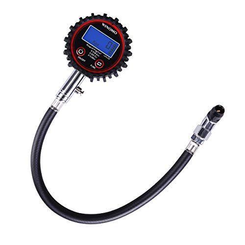 Winomo エアゲージ タイヤゲージ デジタル 自動車 タイヤ空気圧測定 バイク用 最大測定値0psi 完成品 1378kpa