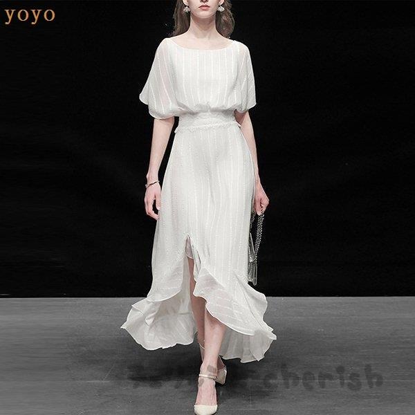 パーティードレス 結婚式 40代 30代 ロング 袖あり 半袖 韓国風 大きいサイズ フォーマルドレス シフォンワンピース お呼ばれ 二次会 披露宴 謝恩会 上品 新品 タイムセール