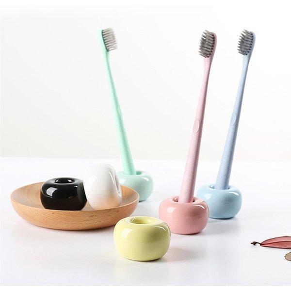 歯ブラシスタンド歯ブラシ立て6点セット歯ブラシ置き歯ブラシホルダー歯ブラシ収納防カビ天然素材陶器速乾防ダニ丸型シンプルおしゃれ Yoyoyo Updlh4 Yoyoyo本舗 通販 Yahoo ショッピング