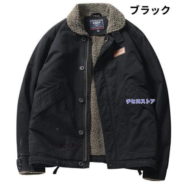 N-1タイプ デッキジャケット THE BLACK ACES ボア 40R N1 デッキジャケット メンズ ミリタリージャケット 40代 50代 防寒着
